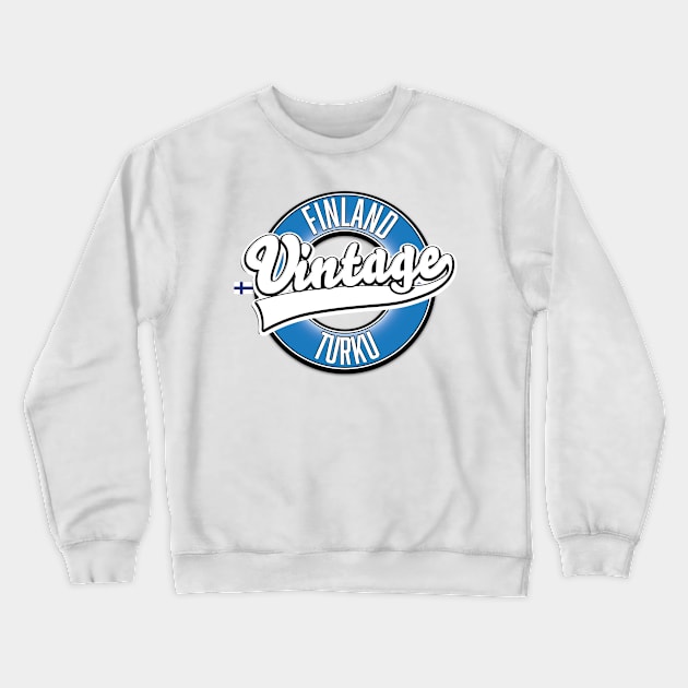 Turku Final vintage style logo Crewneck Sweatshirt by nickemporium1